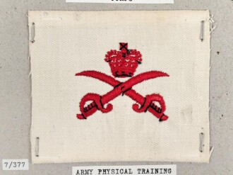 Großbritannien, Sammlung Ärmelabzeichen, auf Karton getackert