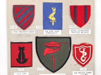 Großbritannien, Sammlung Ärmelabzeichen, auf...