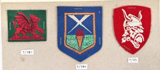 Großbritannien, Sammlung Ärmelabzeichen "...