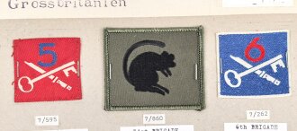 Großbritannien, Sammlung Ärmelabzeichen, auf...