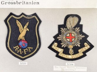 Großbritannien, Sammlung Ärmelabzeichen, auf...