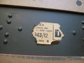 Behälter Hülsenkart ( Rö) 21 cm Mörser 18, datiert 1944. Höhe 62cm  ( Rö = Röchlinggranate , Betonbrechende Granate ) Seltenes Stück
