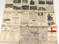 N.S Karte Blatt "Mittelbaden Schwarzwald" herausgegeben von der Tageszeitung "Der Führer", stark gebraucht, Maße: 63 x 94 cm