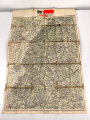 N.S Karte Blatt "Mittelbaden Schwarzwald" herausgegeben von der Tageszeitung "Der Führer", stark gebraucht, Maße: 63 x 94 cm