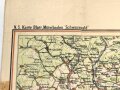 N.S Karte Blatt "Mittelbaden Schwarzwald" herausgegeben von der Tageszeitung "Der Führer", stark gebraucht, Maße: 63 x 94 cm