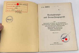 H. Dv. 448/5 "Beobachtungs- und...