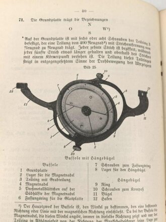 H. Dv. 448/5 "Beobachtungs- und Vermessungsgerät" Heft 5, datiert 1941, 80 Seiten