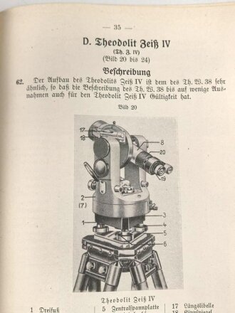 H. Dv. 448/5 "Beobachtungs- und Vermessungsgerät" Heft 5, datiert 1941, 80 Seiten