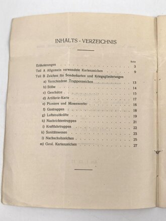 1. Weltkrieg "Taktische Zeichen" datiert 1917,...