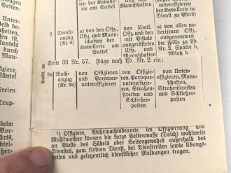 H. Dv. 122. Abschnitt B. "Anzugsordnung für das Reichsheer", datiert 1935, 40 Seiten