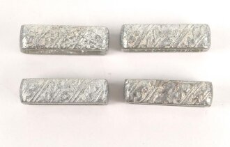 Luftwaffe, 4 x Ersatzteil für Gehänge zum  Dolch für Offiziere, Aluminium, jeweils neuzeitliche Fertigung