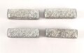 Luftwaffe, 4 x Ersatzteil für Gehänge zum  Dolch für Offiziere, Aluminium, jeweils neuzeitliche Fertigung