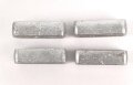 Luftwaffe, 4 x Ersatzteil für Gehänge zum  Dolch für Offiziere, Aluminium, jeweils neuzeitliche Fertigung