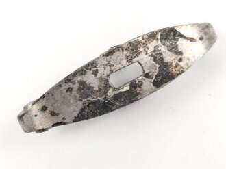 Papierstange zum Dolch für Offiziere des Heeres, Zink versilbert, original ?