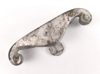 Papierstange zum Dolch für Offiziere des Heeres, Zink versilbert, original ?