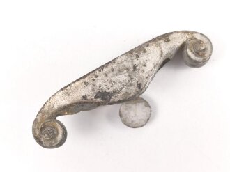 Papierstange zum Dolch für Offiziere des Heeres, Zink versilbert, original ?