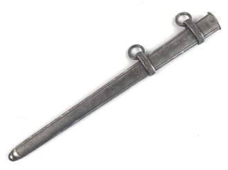 Scheide zum Dolch für Offiziere des Heeres, Eisen versilbert