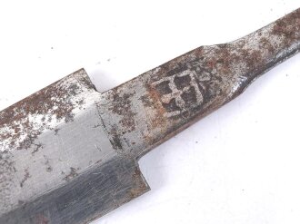 Klinge zum Dolch für Offiziere des Heeres, Hersteller Anton Wingen Jr. Solingen. Ungereinigtes Stück