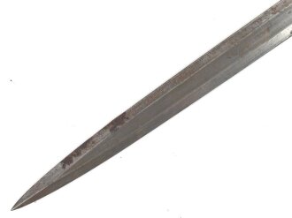 Klinge zum Dolch für Offiziere des Heeres, Hersteller Anton Weyersberg. Solingen. Ungereinigtes Stück