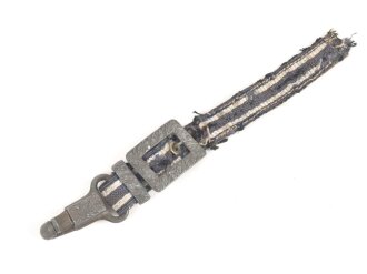 Teil eines Gehänge zum Dolch für Offiziere der Luftwaffe, Beschläge Zink versilbert