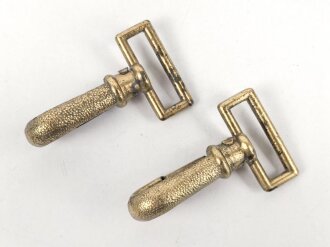 Paar Ersatzteile für ein Gehänge zu einem Dolch III.Reich. Eine Feder ermüdet