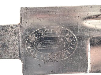 Klinge für ein Extraseitengewehr KS98 der Wehrmacht. Hersteller Höller Solingen, Gesamtlänge 25,5cm