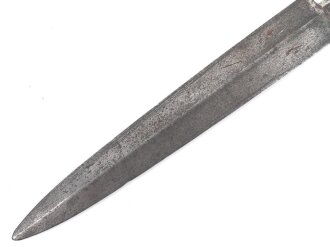 Klinge für einen Dolch III.Reich . Hersteller SMF Solingen. Wohl für DLV Dolch, Klingenlänge 16,9cm, Gesamtlänge 28,5cm