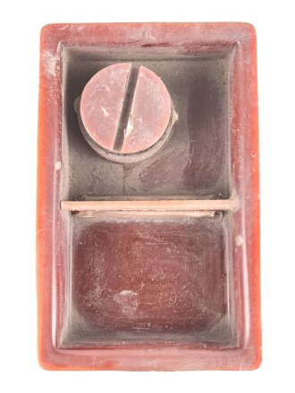 Behälter " Lauge für Nickelsammler" Fl 68424. Originallack, ungereinigtes Stück, leer