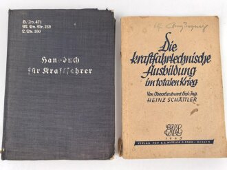 Kraftfahr Ausbildung im Krieg, Vier Ausbildungsbücher