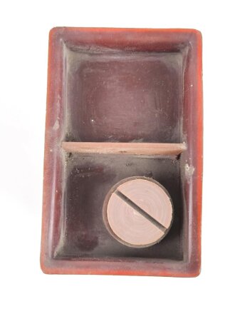 Behälter " Lauge für Nickelsammler" Fl 68424. Originallack, ungereinigtes Stück, leer