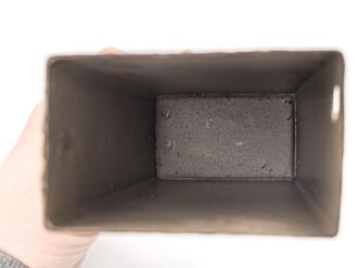 Behälter " Lauge für Nickelsammler" Fl 68424. Originallack, ungereinigtes Stück, leer