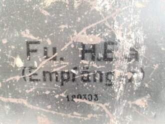 Gehäuse  für Funk Horch Empfänger a ( Fu.H.E.a) Originallack, zusammengehörig