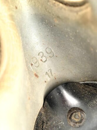 Niederlande, Gasmaske Fatra Fm3A mit 40mm Rundgewinde für den Luftschutz 1939