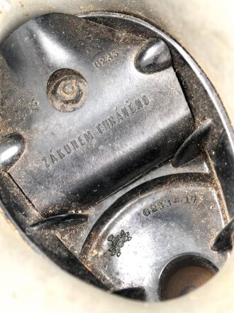 Niederlande, Gasmaske Fatra Fm3A mit 40mm Rundgewinde für den Luftschutz 1939