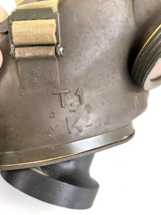 Niederlande, Gasmaske Modell "T1" datiert 1953