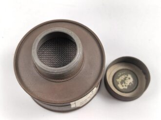 Japan, Filter für eine Gasmaske, Durchmesser nur etwas über 7cm