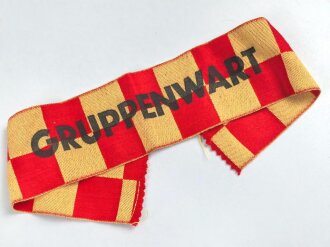 Schweiz, Armbinde " Gruppenwart" höchstwahrscheinlich Zivilschutz / Luftschutz