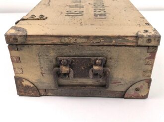 "Ergänzungskasten 7,5cm Pak 40 ( Sfl ) Originallack, ungereinigtes Stück