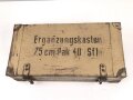 "Ergänzungskasten 7,5cm Pak 40 ( Sfl ) Originallack, ungereinigtes Stück