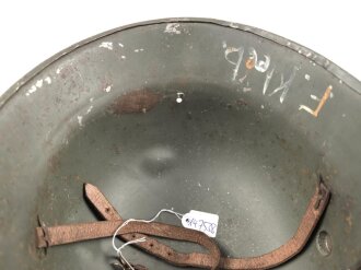 Kinderstahlhelm Heer mit beiden Abzeichen, Originallack