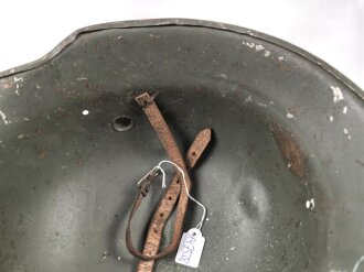 Kinderstahlhelm Heer mit beiden Abzeichen, Originallack