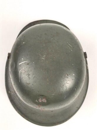 Kinderstahlhelm Heer mit beiden Abzeichen, Originallack