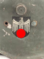 Kinderstahlhelm Heer mit beiden Abzeichen, Originallack