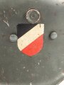Kinderstahlhelm Heer mit beiden Abzeichen, Originallack