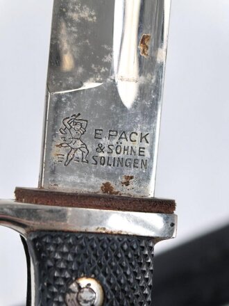 Extraseitengewehr KS98 für eine  Angehörigen der Wehrmacht. Ungereinigtes Stück von E.Pack & Söhne Solingen