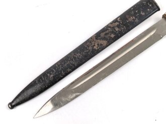 Extraseitengewehr KS98 mit Hirschhorngriffschalen. Hersteller Hörster Solingen, ungereinigtes Stück