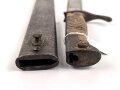1.Weltkrieg Preussen, Seitengewehr M 1898/05 mit Sägerücken. Hersteller Haenel Suhl, Abnahme von 1916. Ungereinigtes Stück