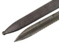 1.Weltkrieg Preussen, Seitengewehr M 1898/05 mit Sägerücken. Hersteller Haenel Suhl, Abnahme von 1916. Ungereinigtes Stück
