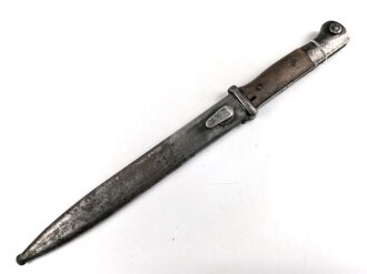Seitengewehr M84/98 für K98 der Wehrmacht. Nummergleiches Stück, cof44, ungereinigt