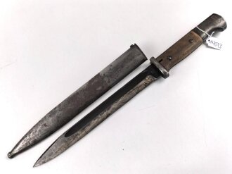 Seitengewehr M84/98 für K98 der Wehrmacht. Nummergleiches Stück, cof44, ungereinigt